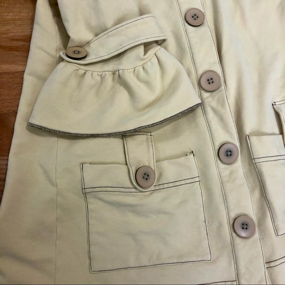 Project E Cream Button-Up Jacket - Picture 5 of 10